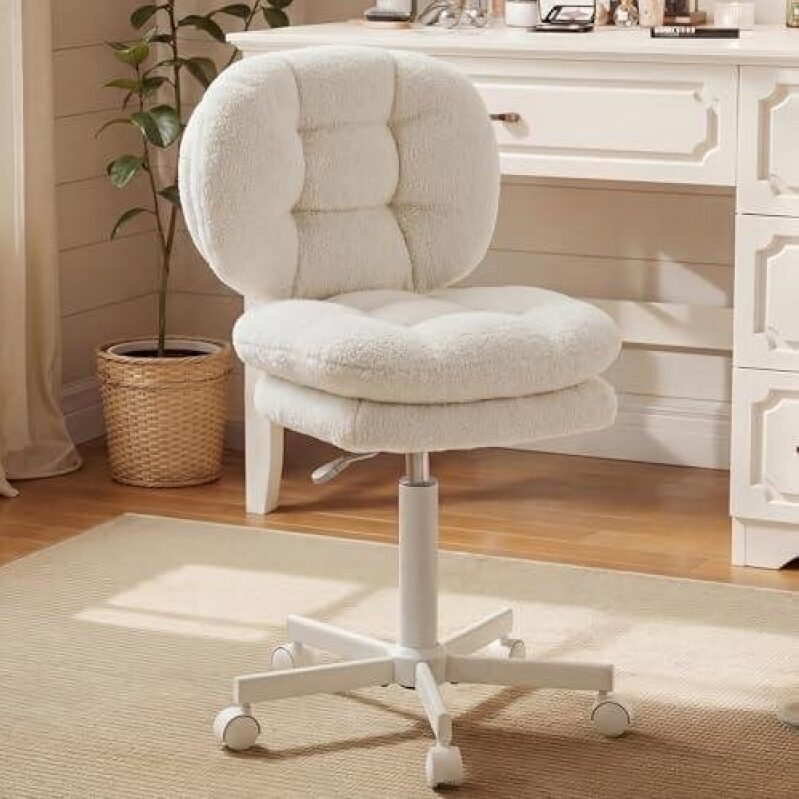 40% Off: Double Layer Padded Adjustable Office Chair - Ideal for Home Office or Makeup Desk