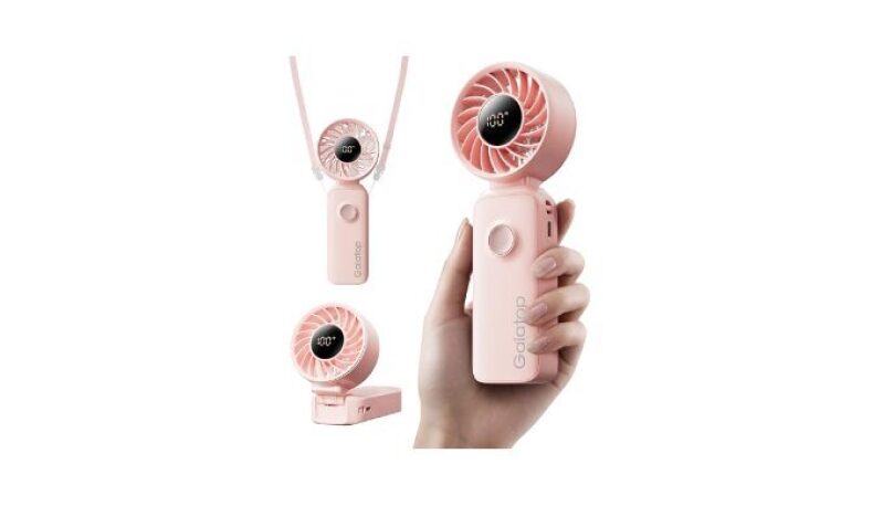 Portable 3-in-1 Handheld Fan - Pink