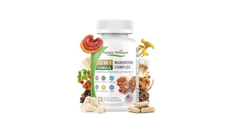 22 in 1 Lions Mane Mushroom Supplement with Ashwagandha | Wellness Support
