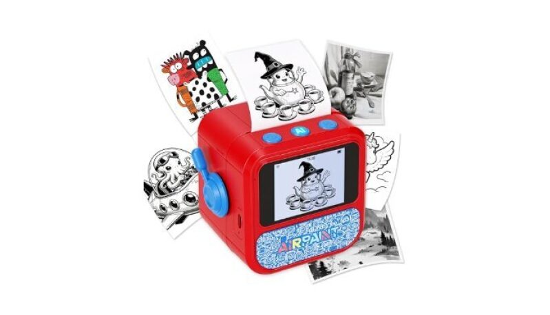 AI Voice Sticker Printer Box - Portable Mini Inkless Thermal Printer for Creative DIY