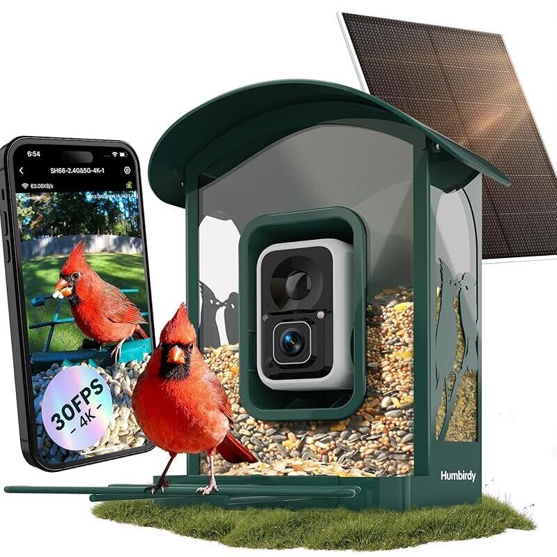 Capture Bird Visits with Humbirdy's Smart Bird Feeder