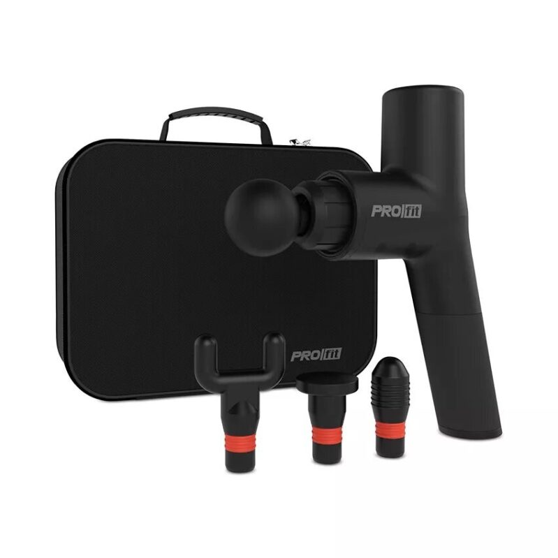 Tzumi PROfit Percussion Muscle Massage Gun with 6 Attachments