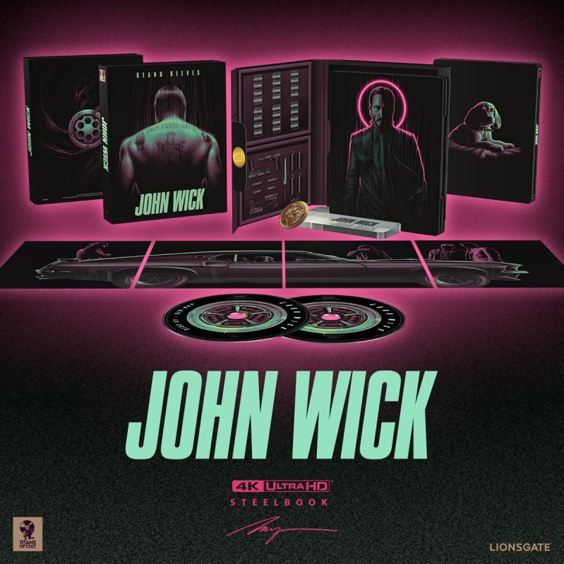 John Wick Titans of Cult Steelbook 4K UHD + Blu-ray + Digital