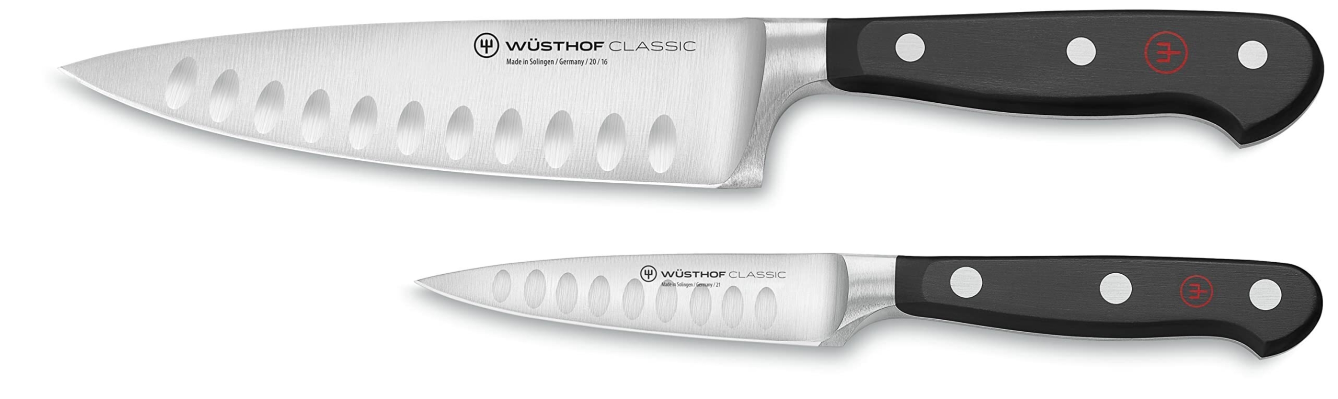 Wusthof Classic Hollow Edge 2-Piece Chef's Knife Set - High-Quality Kitchen Essentials