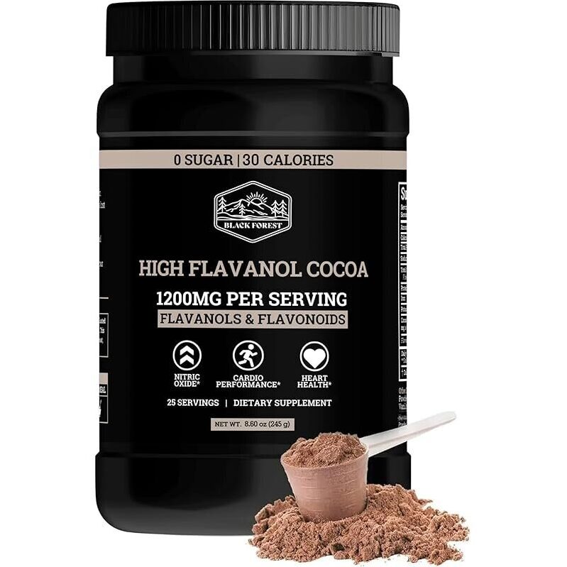 High Flavanol Cocoa Powder 8.6oz - Muscle & Heart Health Boost