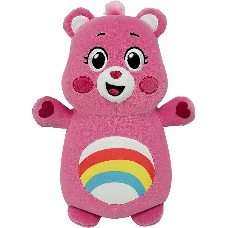 Squishmallows Original Care Bears 10in Cheer Bear HugMees - Ultrasoft Plush Toy