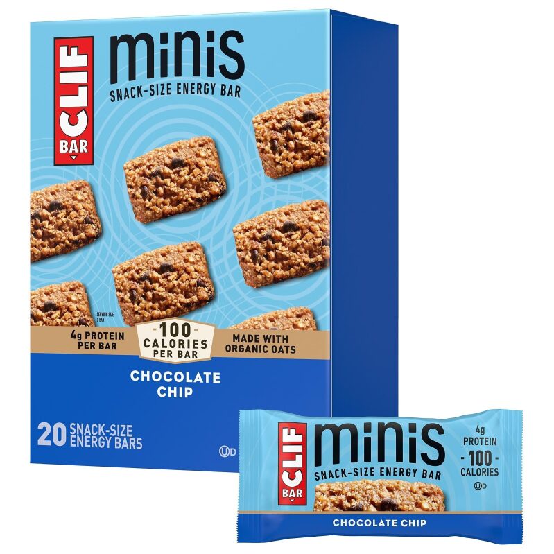 20-Pack Clif Bar Minis Chocolate Chip Energy Bars - 0.99oz