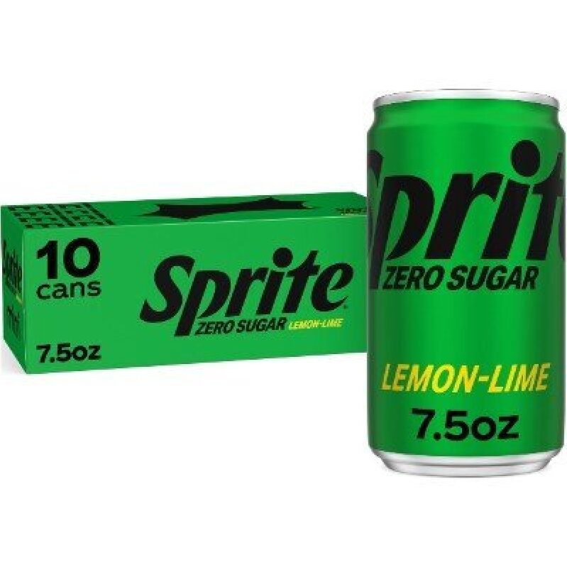 Refreshing Sprite Zero Sugar Lemon-Lime Soda, 10 Cans