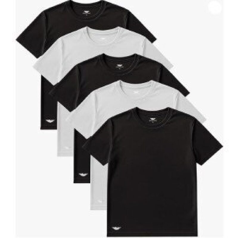 AMERICAN HEAVEN Men's Mesh Athletic Short Sleeve T-Shirts 5-Pack