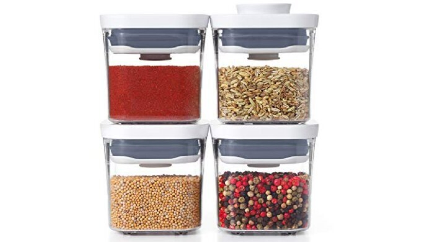 OXO Good Grips 4-Piece Mini POP Container Set for Spices and Herbs