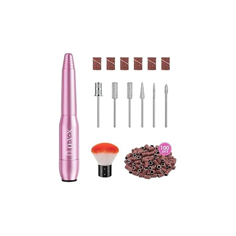 OVX Portable Electric Nail Drill File Machine with Acrylic Nail Kit