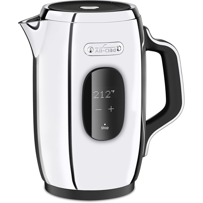 All-Clad Stainless Steel Electric Kettle: 1.5L - Quick Boil, Smart Display