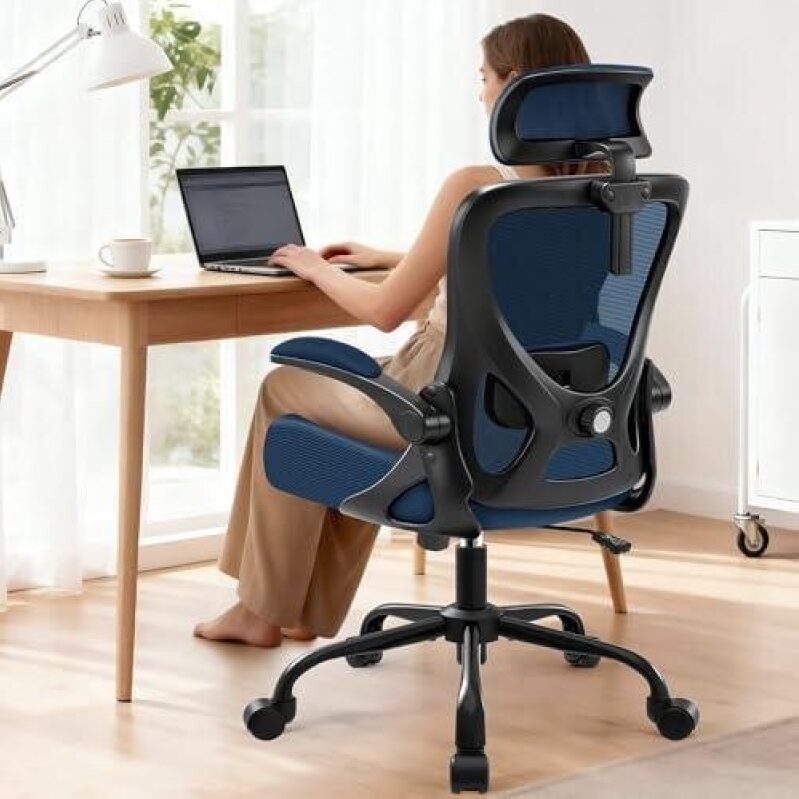 Breathable Mesh Ergonomic Office Chair with Adjustable Lumbar Support