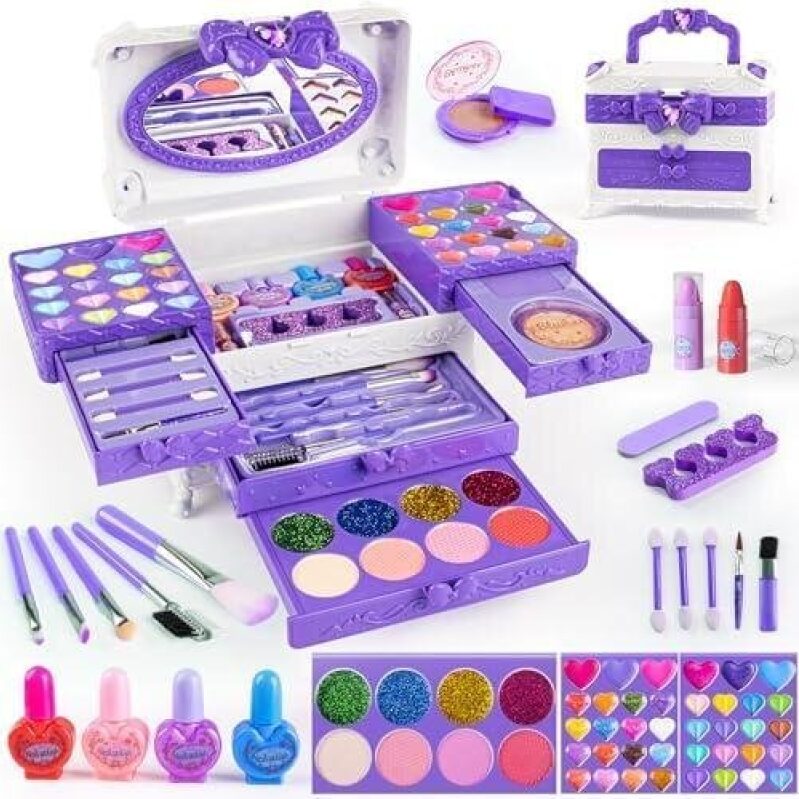 66-Piece Kids' Safe and Washable Princess Makeup Set - 50% Discount