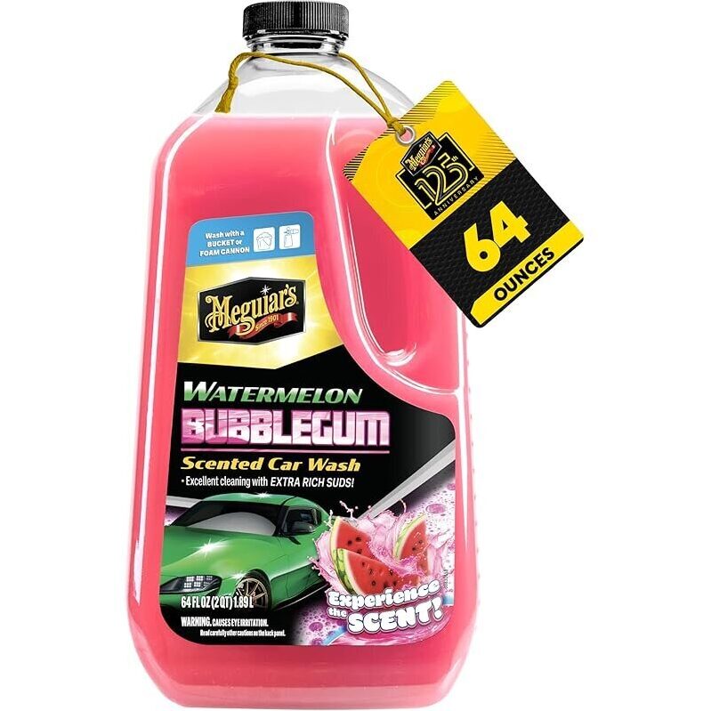 Meguiar's Watermelon Bubblegum Car Wash Soap - Clean & Fresh Scent