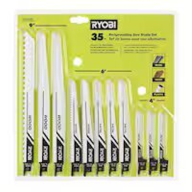 RYOBI 35-Piece Reciprocating Saw Blade Set - Durable & Versatile Cutting Tools
