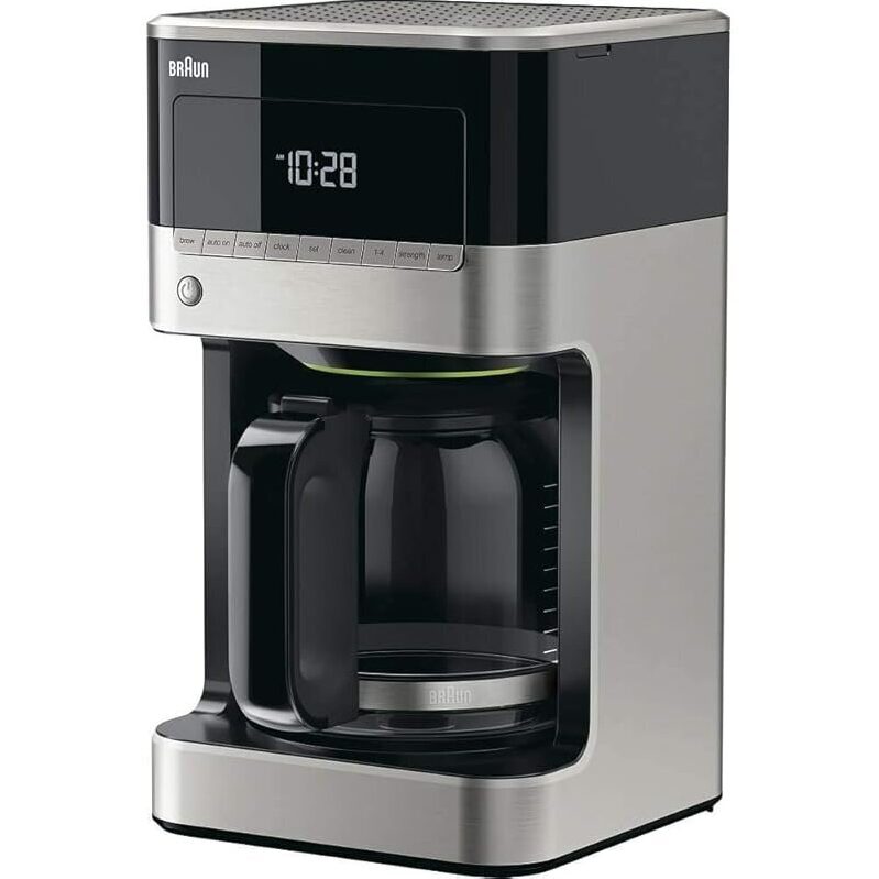 Braun BrewSense 12 Cup Drip Coffee Maker KF7150BK - Stainless Steel Finish