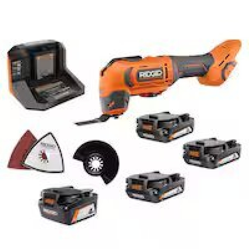 Powerful 18V Cordless Oscillating Multi-Tool Kit by RIDgid