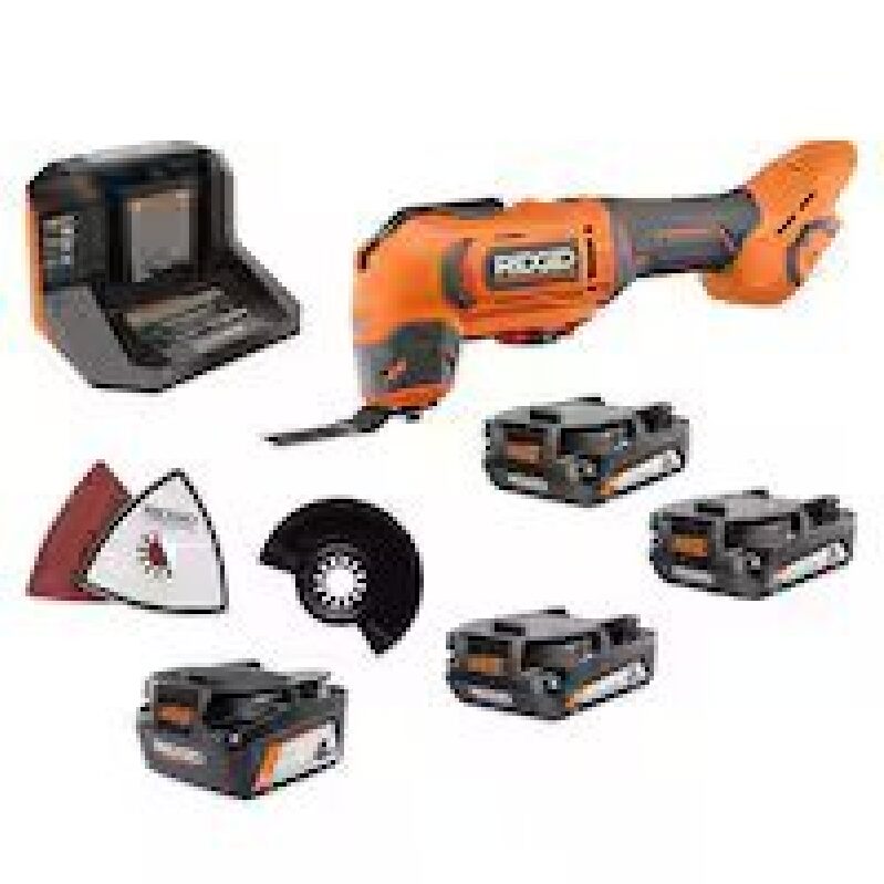 Powerful 18V Cordless Oscillating Multi-Tool Kit by RIDgid