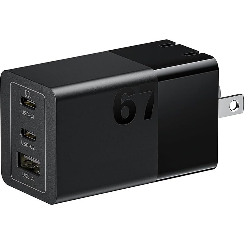 Lenovo 67W USB-C Charger 3-Port Fast Charging - Ideal for MacBook Pro M3 Pro