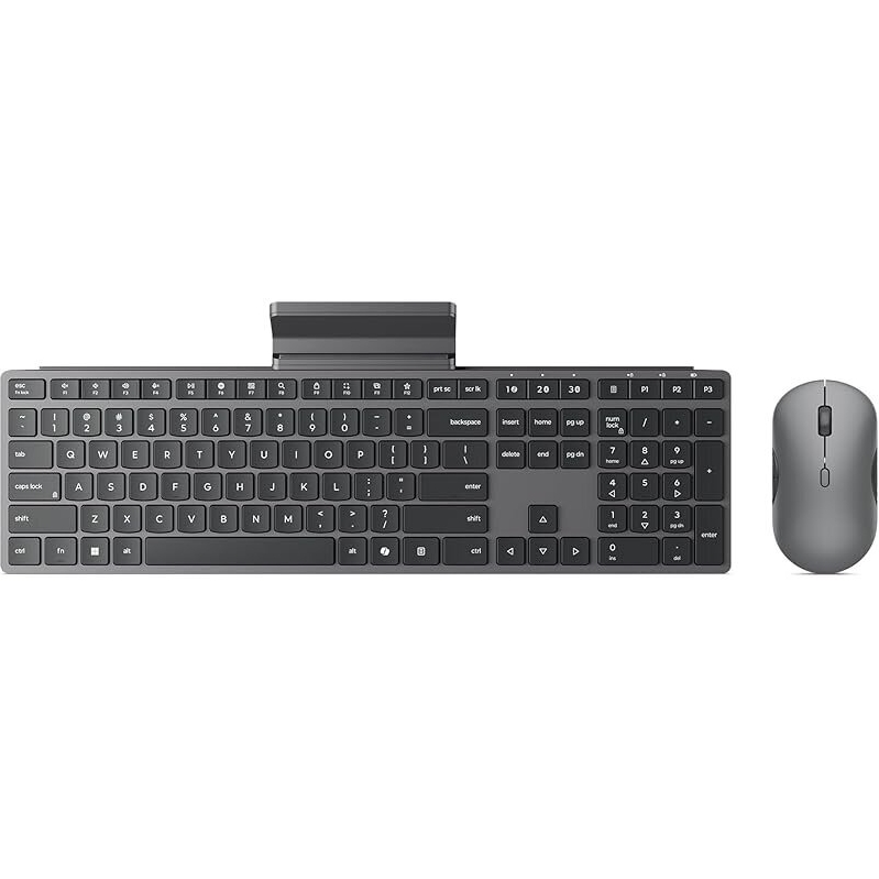 Lenovo 700 Modern Wireless Keyboard & Mouse Combo - Silent, Responsive, and Ergonomic