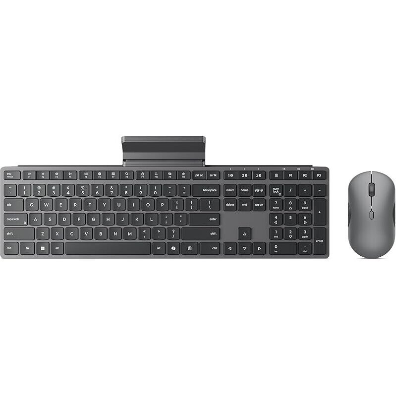 Lenovo 700 Modern Wireless Keyboard & Mouse Combo - Silent, Responsive, and Ergonomic