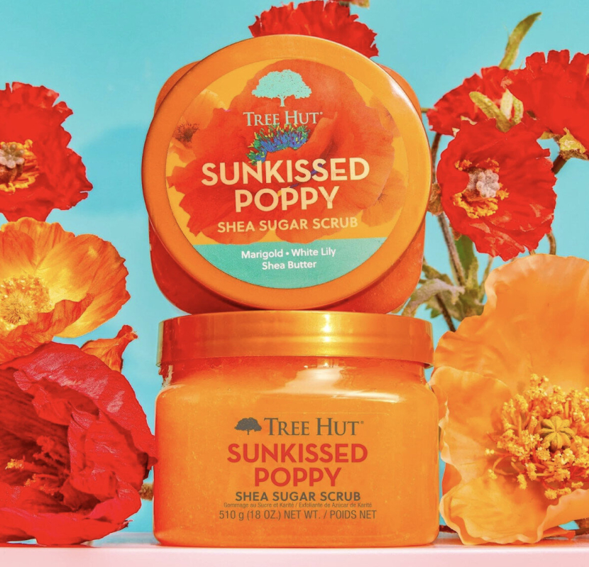 Tree Hut Sunkissed Poppy Shea Sugar Scrub - 18OZ