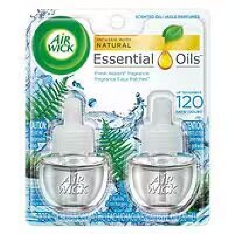 Air Wick 4pk Plug In Scented Oil w/ Essential Oils - Fresh Essential Oils