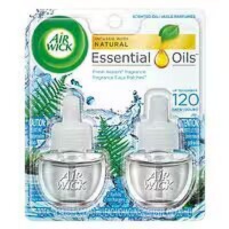 Air Wick 4pk Plug In Scented Oil w/ Essential Oils - Fresh Essential Oils