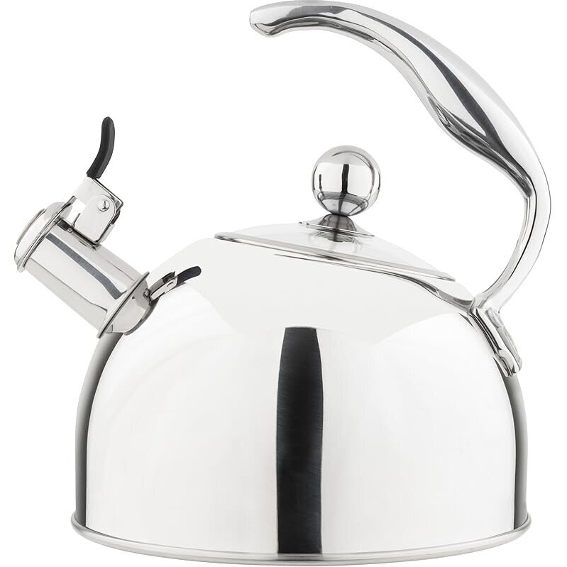 Viking 3-Ply Stainless Steel Tea Kettle with Lid - Efficient Boiling