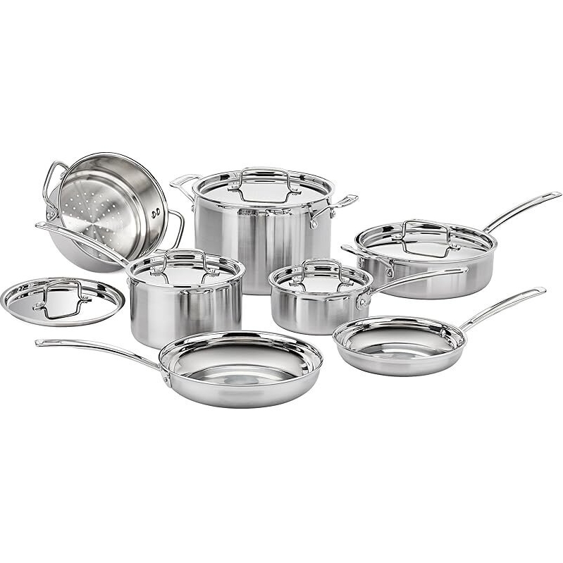 Top-tier 12-Piece MultiClad Pro Pots and Pans Set for Serious Cooks