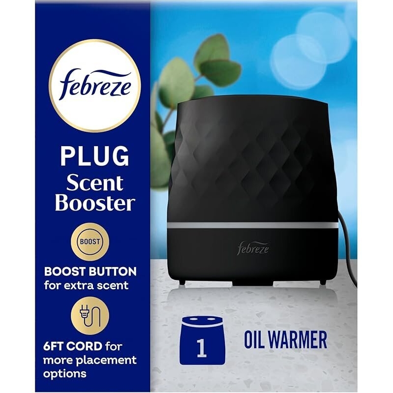 Febreze Plug Scent Booster: Continuous Air Freshener with Boost Button