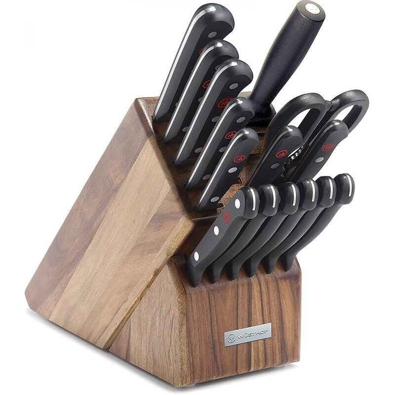 Wusthof Gourmet 16-Piece Knife Block Set - Superior Quality & Value