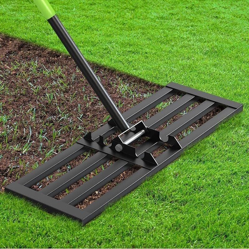 High-Efficiency Lawn Leveling Rake by Seeutek – Ideal for Perfect Lawns