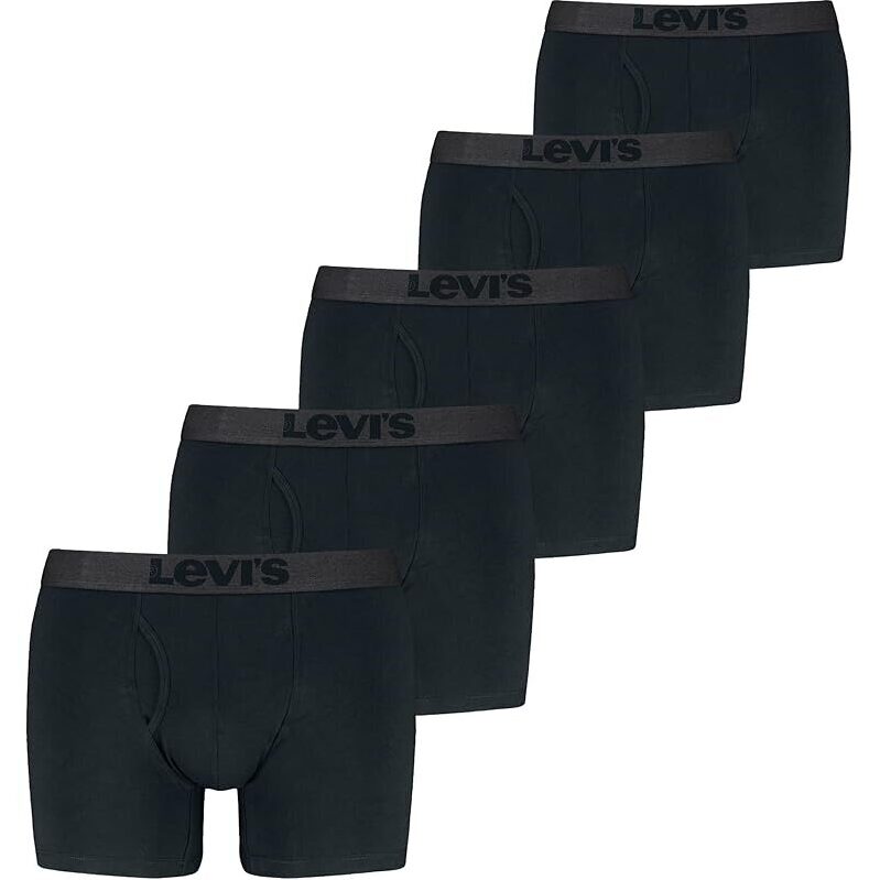 5-Pack Levi's Men's Boxer Briefs - Modern Style, Soft Stretch Fabric
