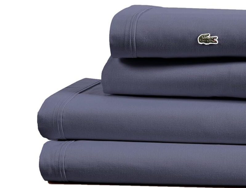 Lacoste Pure Cotton Flatbed Set, Queen Size - Premium Bedding