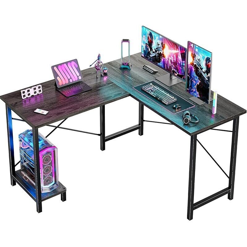 Dominate Your Game with DUMOS L Shaped Desk 50 Inch