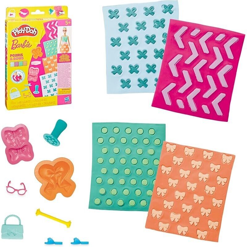 Play-Doh Barbie Pearls and Bows Accessory Pack - Creative Play for Kids