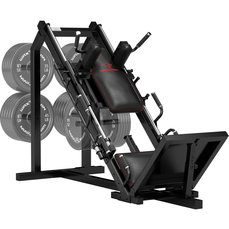 Waxman Leg Press Hack Squat Machine Combo for Home Gyms