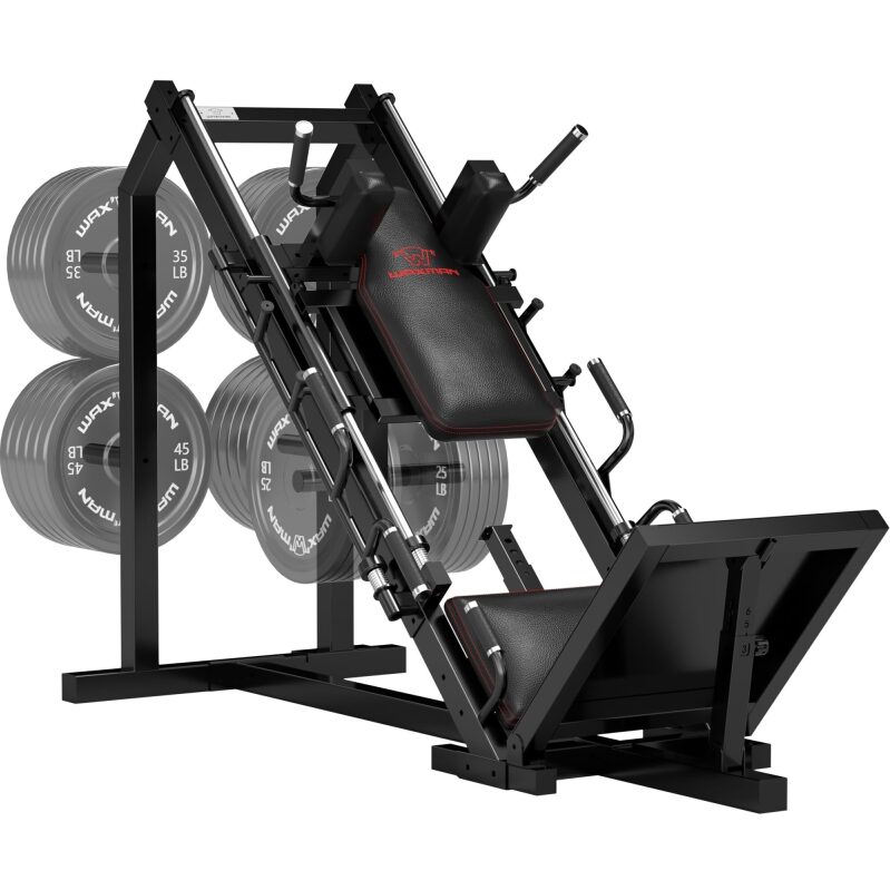 Waxman Leg Press Hack Squat Machine Combo for Home Gyms