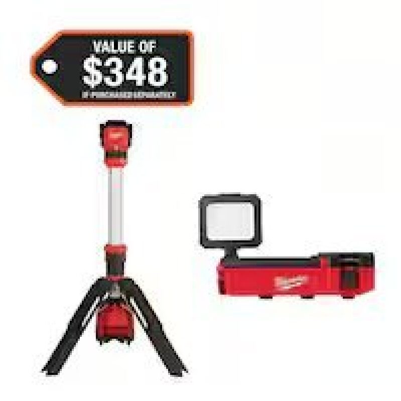 Milwaukee M12 12-Volt Lithium-Ion Cordless 1400 Lumen Stand Work Light