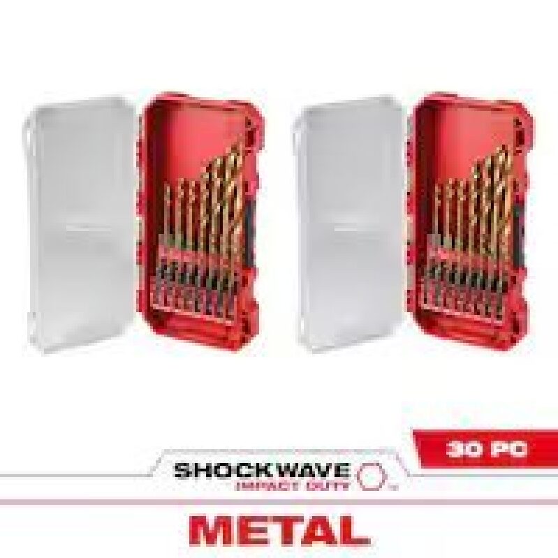 Milwaukee SHOCKWAVE Impact-Duty Titanium Drill Bit Set - 30-pcs