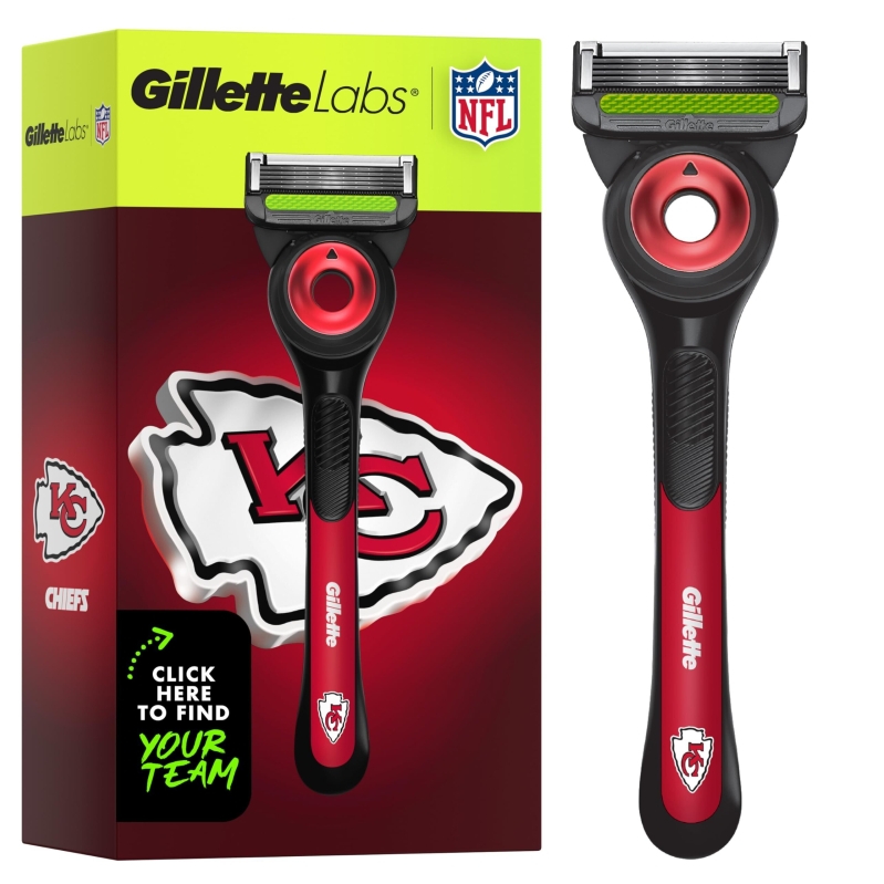 Gillette Labs Special NFL Chiefs Edition Shaving Razor - NFL Chiefs Edition