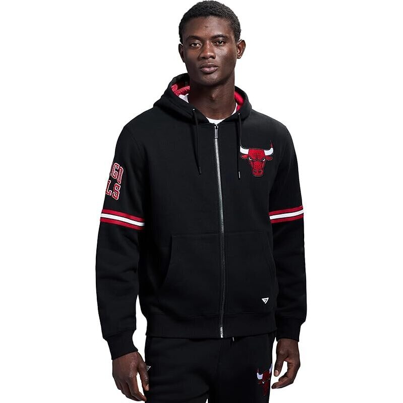 GAME 7 Men's Long Sleeve Zip Up Hooded Fleece Sweatshirt