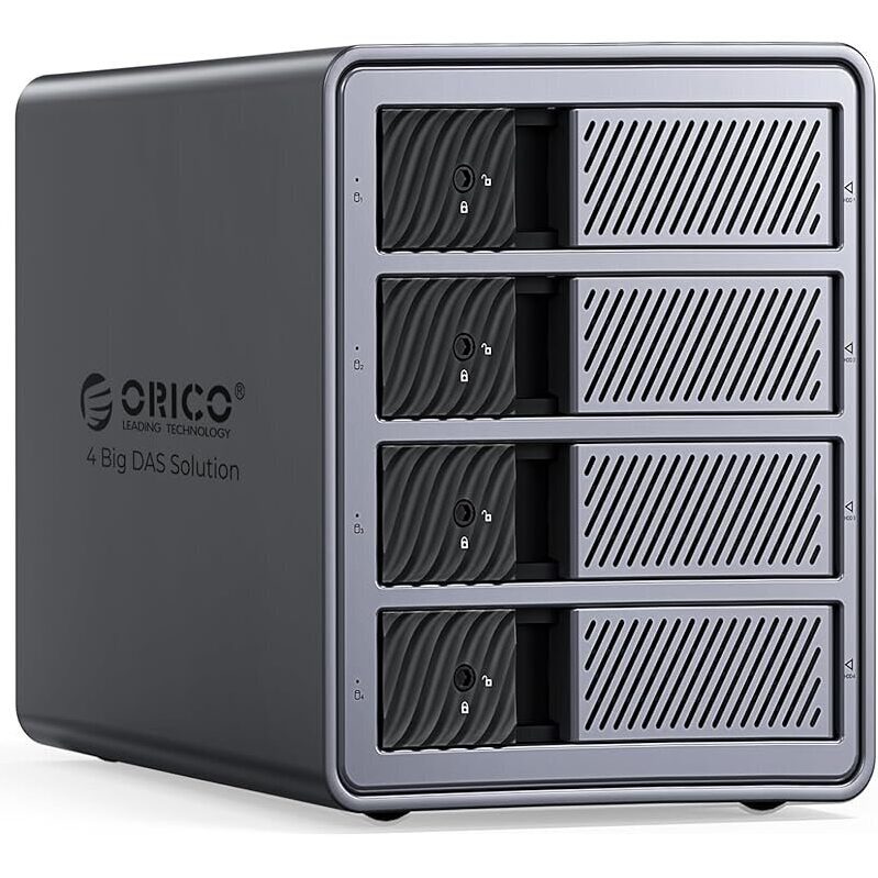ORICO 4 Bay RAID Hard Drive Enclosure - Robust Data Security & Backup