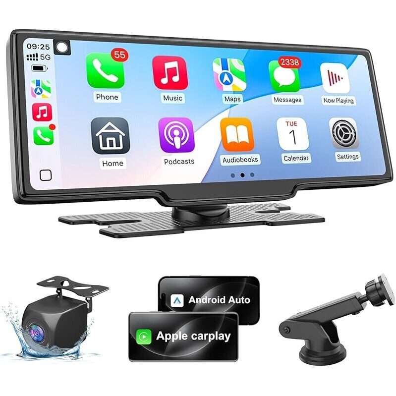 Upgrade Your Drive with the 25HOURS 10.26-inch HD Wireless CarPlay Screen