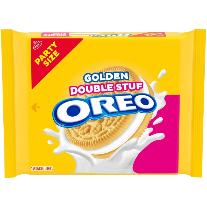 OREO Golden Double Stuf Sandwich Cookies - Party Size 24.95oz