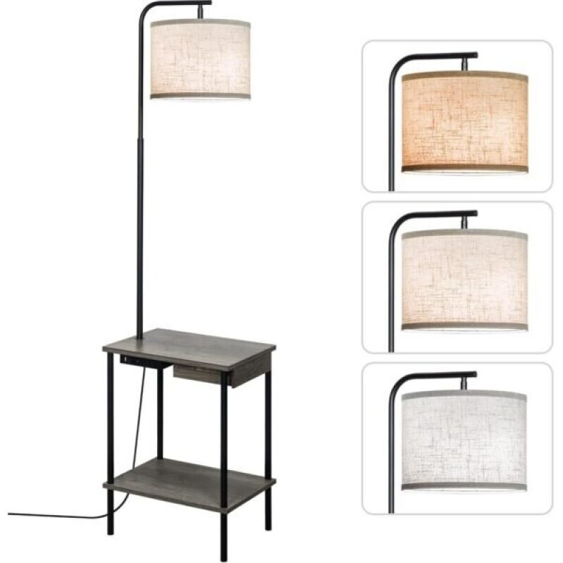 EOEYYOYB Modern Floor Lamp with Desk - 50% Off
