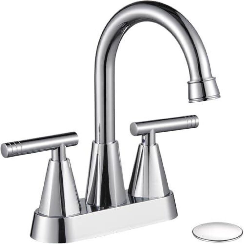Sleek Stainless Steel 4-Inch Touchless Bathroom Faucet with 3-Hole Design - 47% Off