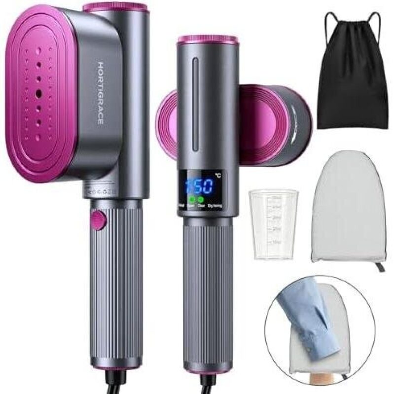 1200W Portable Dual Function Ceramic Steamer (Fast Heating)